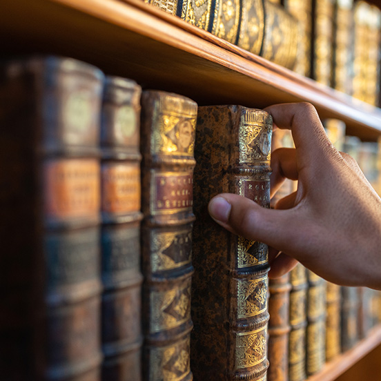books on a shelf